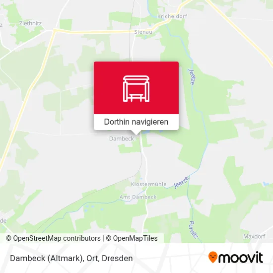 Dambeck (Altmark), Ort Karte