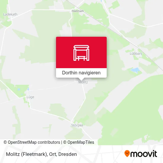 Molitz (Fleetmark), Ort Karte