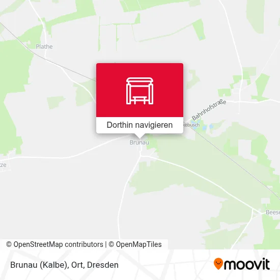 Brunau (Kalbe), Ort Karte