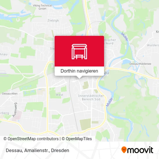 Dessau, Amalienstr. Karte
