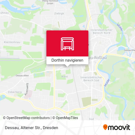 Dessau, Altener Str. Karte