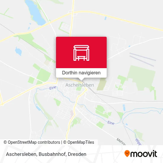 Aschersleben, Busbahnhof Karte