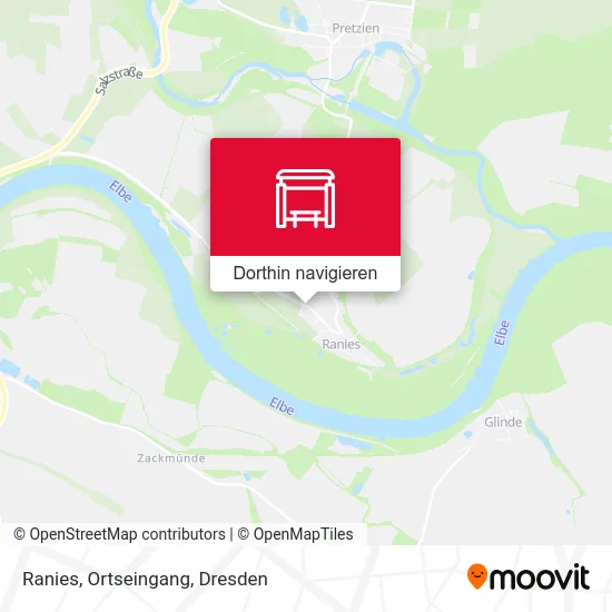 Ranies, Ortseingang Karte