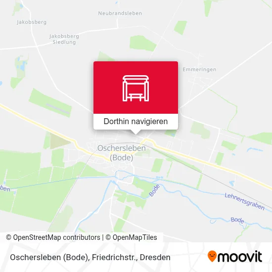 Oschersleben (Bode), Friedrichstr. Karte