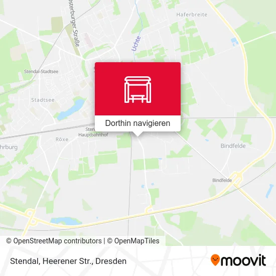 Stendal, Heerener Str. Karte