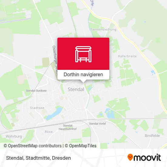 Stendal, Stadtmitte Karte