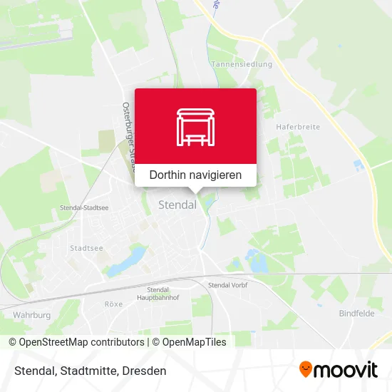 Stendal, Stadtmitte Karte