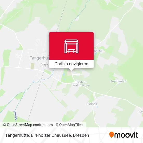 Tangerhütte, Birkholzer Chaussee Karte