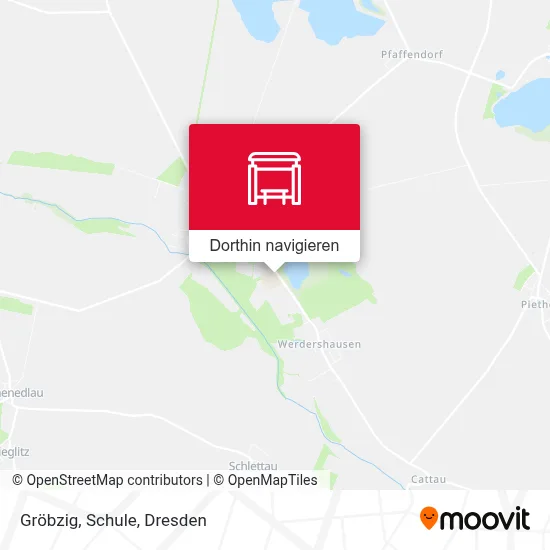 Gröbzig, Schule Karte