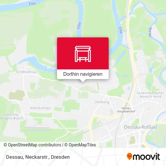 Dessau, Neckarstr. Karte