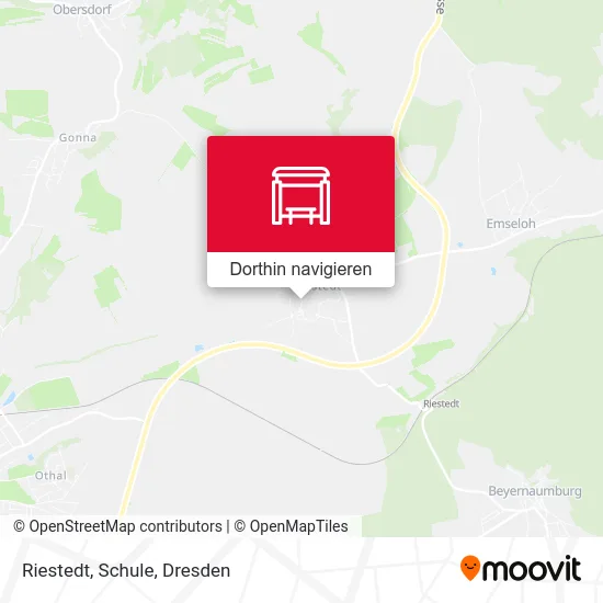 Riestedt, Schule Karte