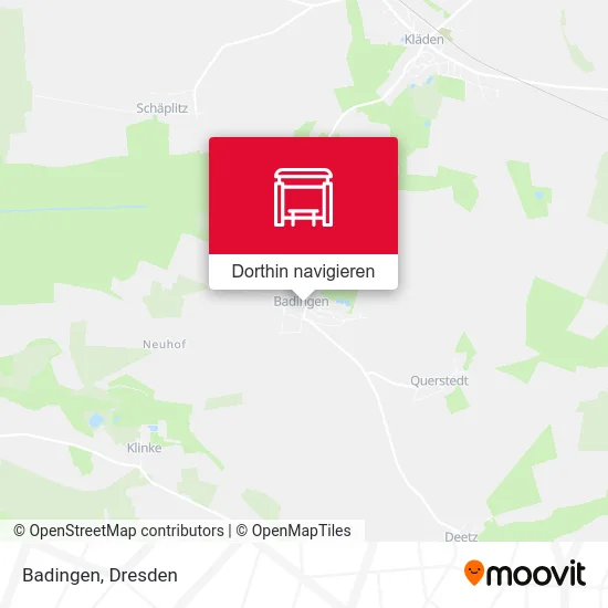 Badingen Karte