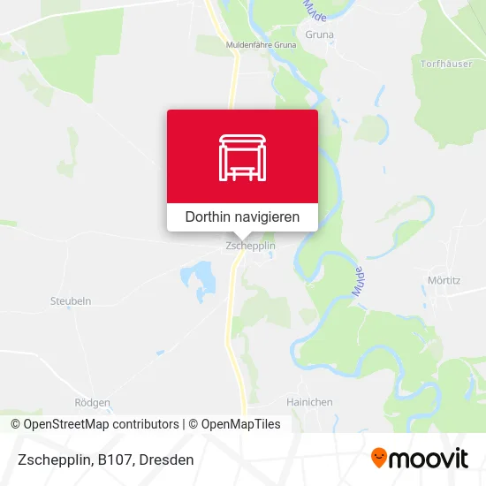 Zschepplin, B107 Karte