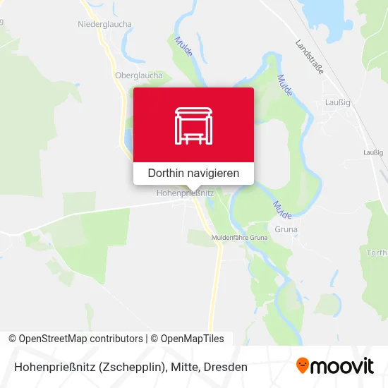 Hohenprießnitz (Zschepplin), Mitte Karte