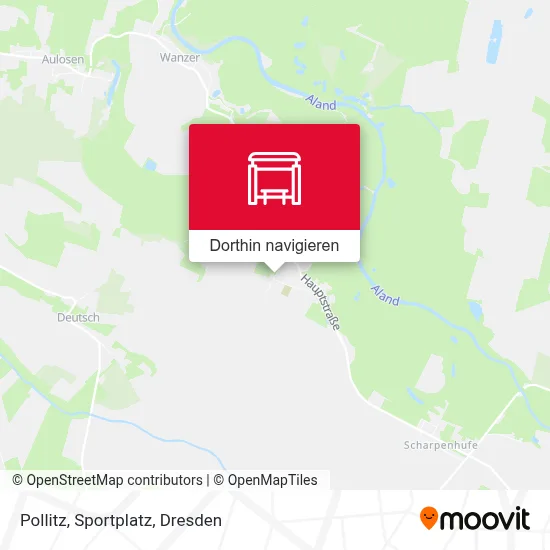 Pollitz, Sportplatz Karte