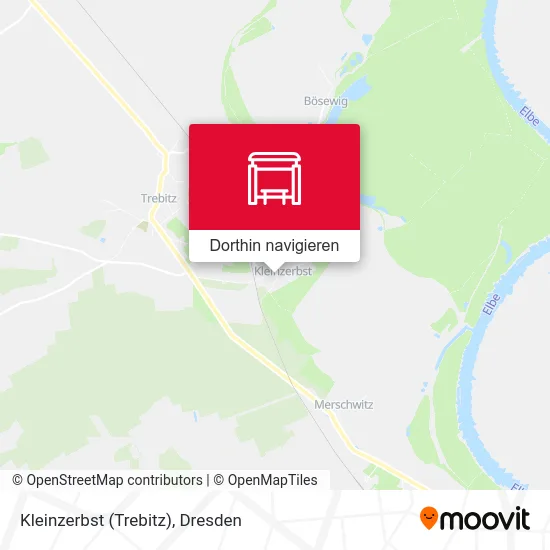 Kleinzerbst (Trebitz) Karte