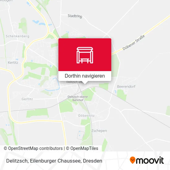 Delitzsch, Eilenburger Chaussee Karte