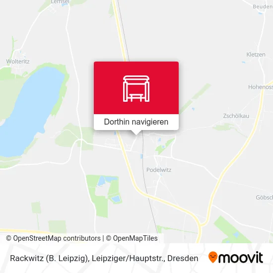 Rackwitz (B. Leipzig), Leipziger / Hauptstr. Karte