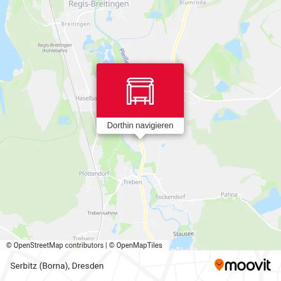 Serbitz (Borna) Karte