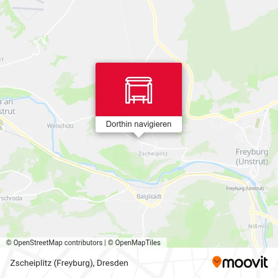 Zscheiplitz (Freyburg) Karte