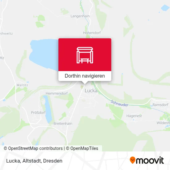 Lucka, Altstadt Karte