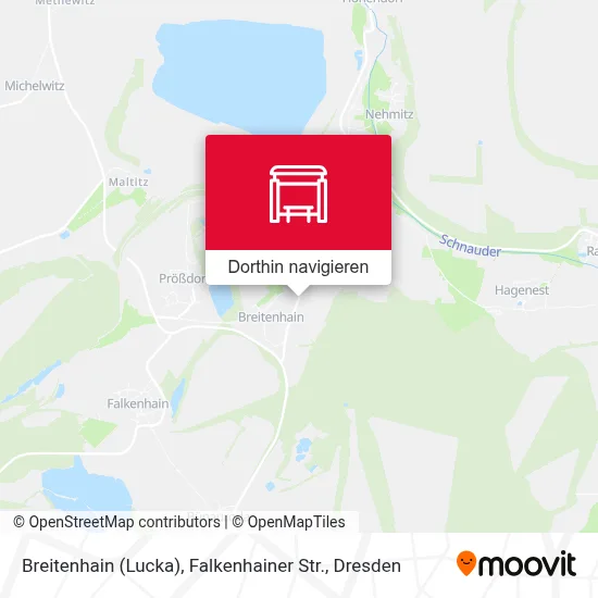 Breitenhain (Lucka), Falkenhainer Str. Karte