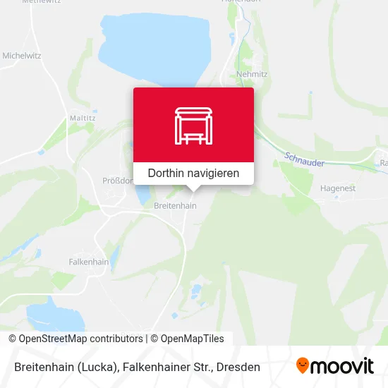 Breitenhain (Lucka), Falkenhainer Str. Karte