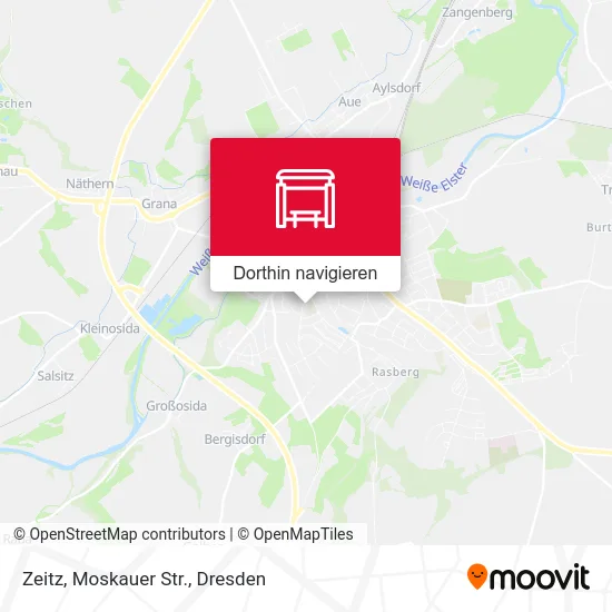 Zeitz, Moskauer Str. Karte