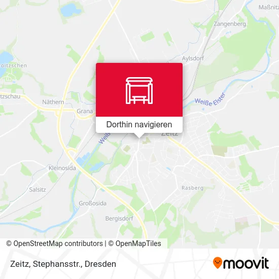 Zeitz, Stephansstr. Karte