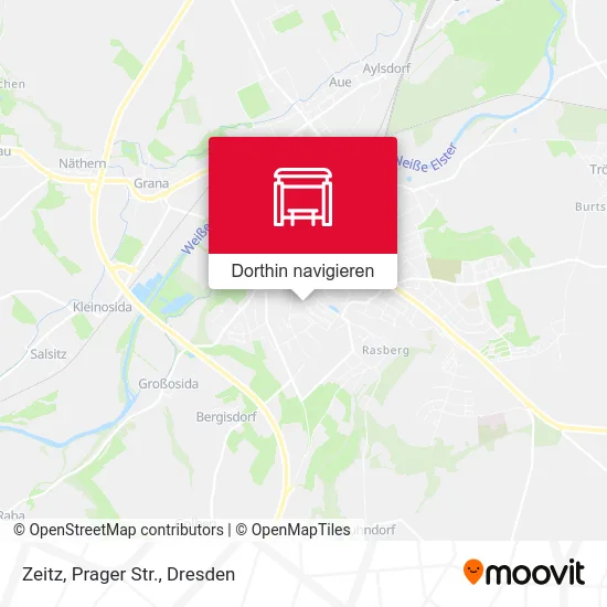 Zeitz, Prager Str. Karte