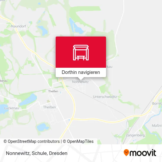 Nonnewitz, Schule Karte