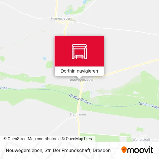 Neuwegersleben, Str. Der Freundschaft Karte
