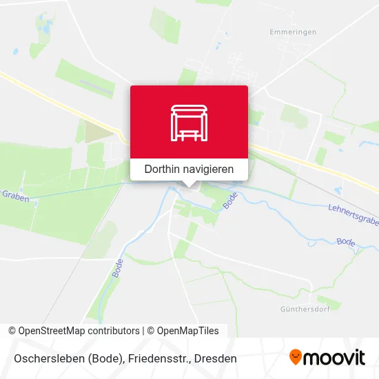 Oschersleben (Bode), Friedensstr. Karte