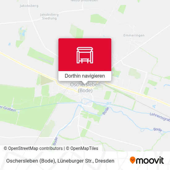 Oschersleben (Bode), Lüneburger Str. Karte