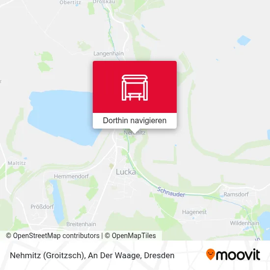 Nehmitz (Groitzsch), An Der Waage Karte