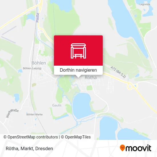 Rötha, Markt Karte