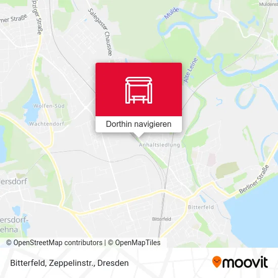 Bitterfeld, Zeppelinstr. Karte