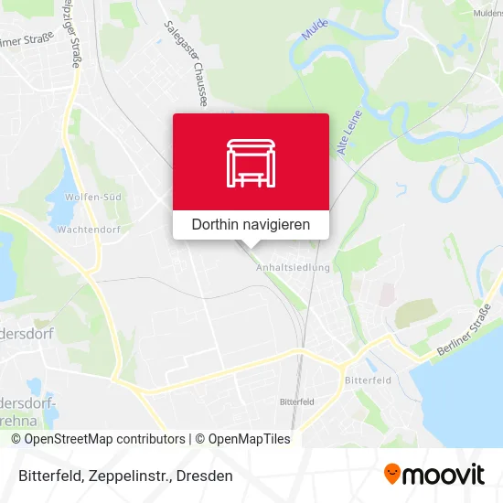 Bitterfeld, Zeppelinstr. Karte