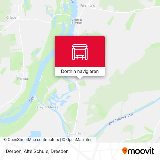 Derben, Alte Schule Karte