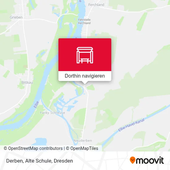 Derben, Alte Schule Karte