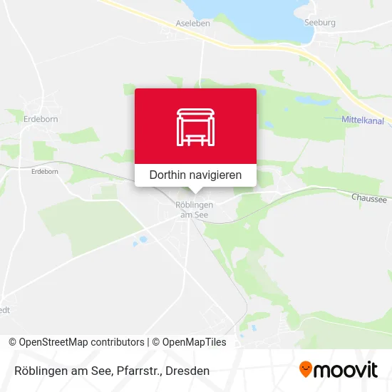 Röblingen am See, Pfarrstr. Karte