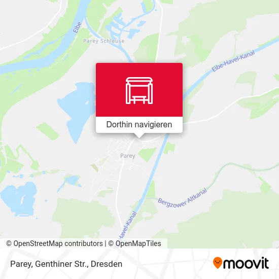 Parey, Genthiner Str. Karte