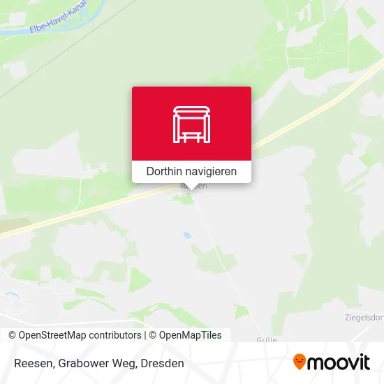 Reesen, Grabower Weg Karte