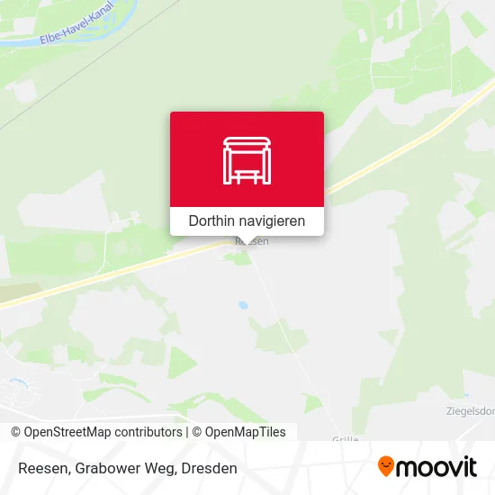 Reesen, Grabower Weg Karte