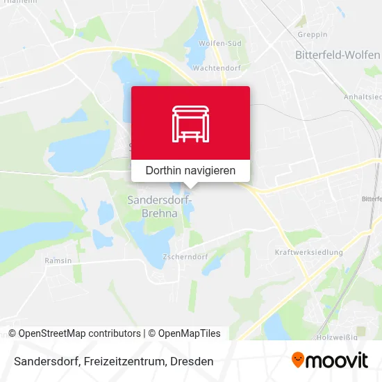 Sandersdorf, Freizeitzentrum Karte