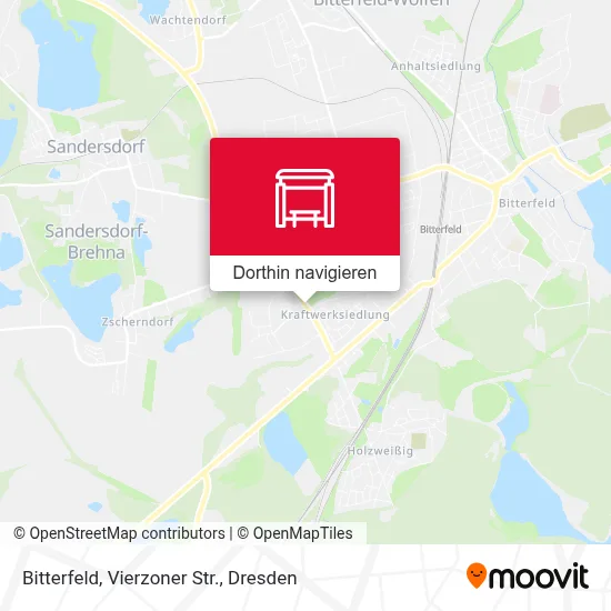 Bitterfeld, Vierzoner Str. Karte