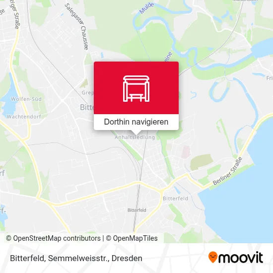 Bitterfeld, Semmelweisstr. Karte