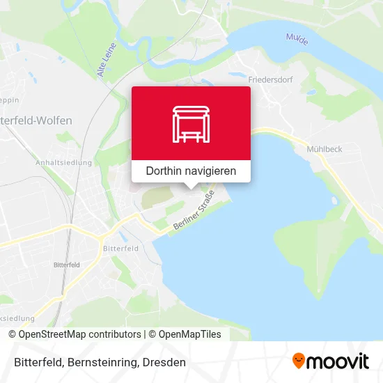 Bitterfeld, Bernsteinring Karte