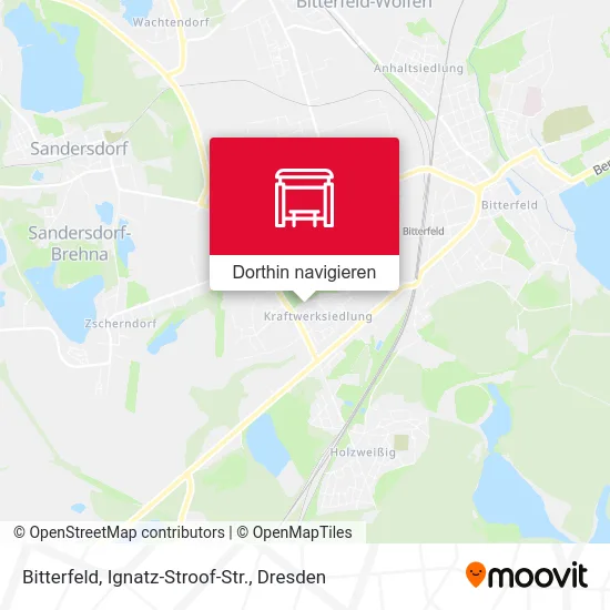 Bitterfeld, Ignatz-Stroof-Str. Karte