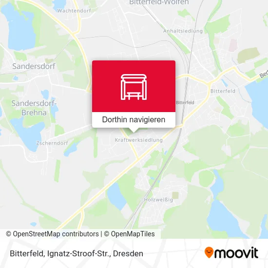 Bitterfeld, Ignatz-Stroof-Str. Karte